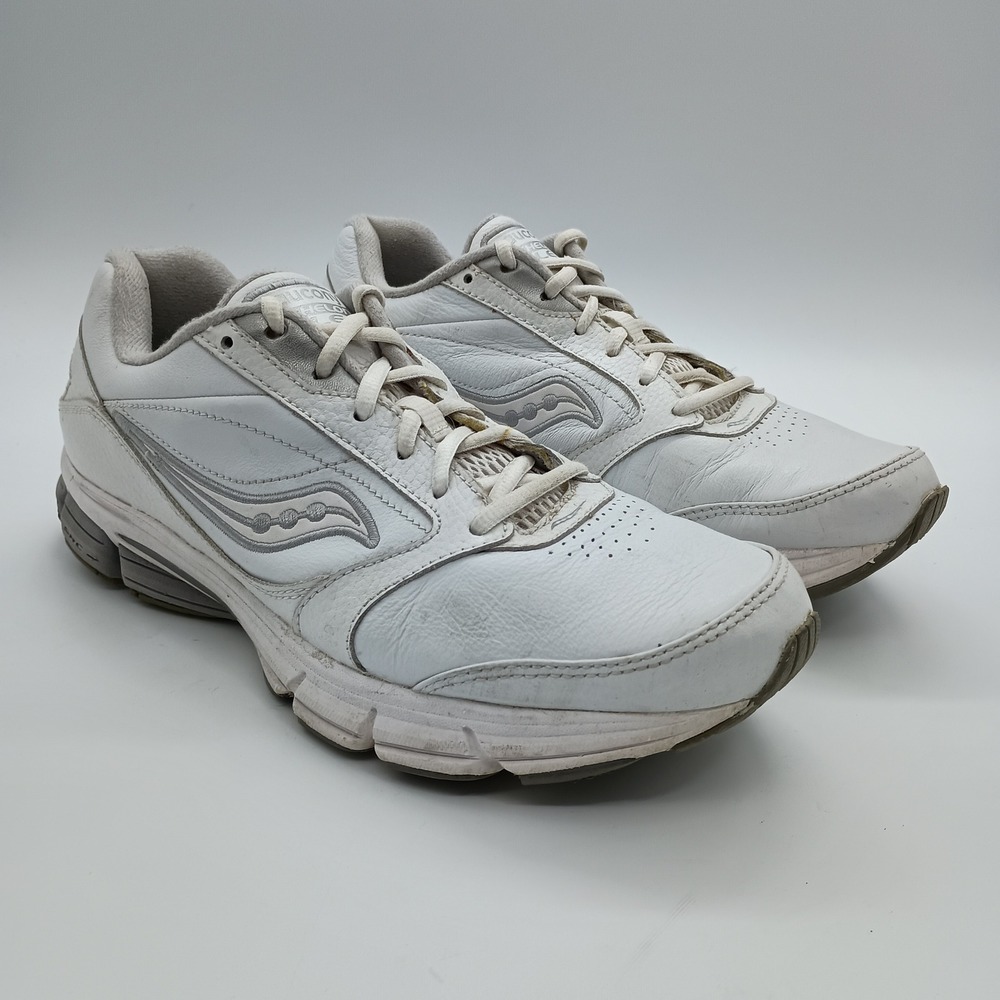 Saucony Echelon LE Womens Size 10 White‎ Walking Running Shoes Sneakers